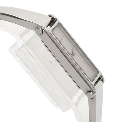 GUCCI Square face bangle Watches 1500L Stainless Steel/Stainless Steel Ladies