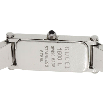 GUCCI Square face bangle Watches 1500L Stainless Steel/Stainless Steel Ladies