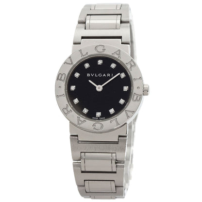 BVLGARI BVLGARI BVLGARI 12P Diamond Watches BB26BSS/12 Stainless Steel/Stainless Steel Ladies
