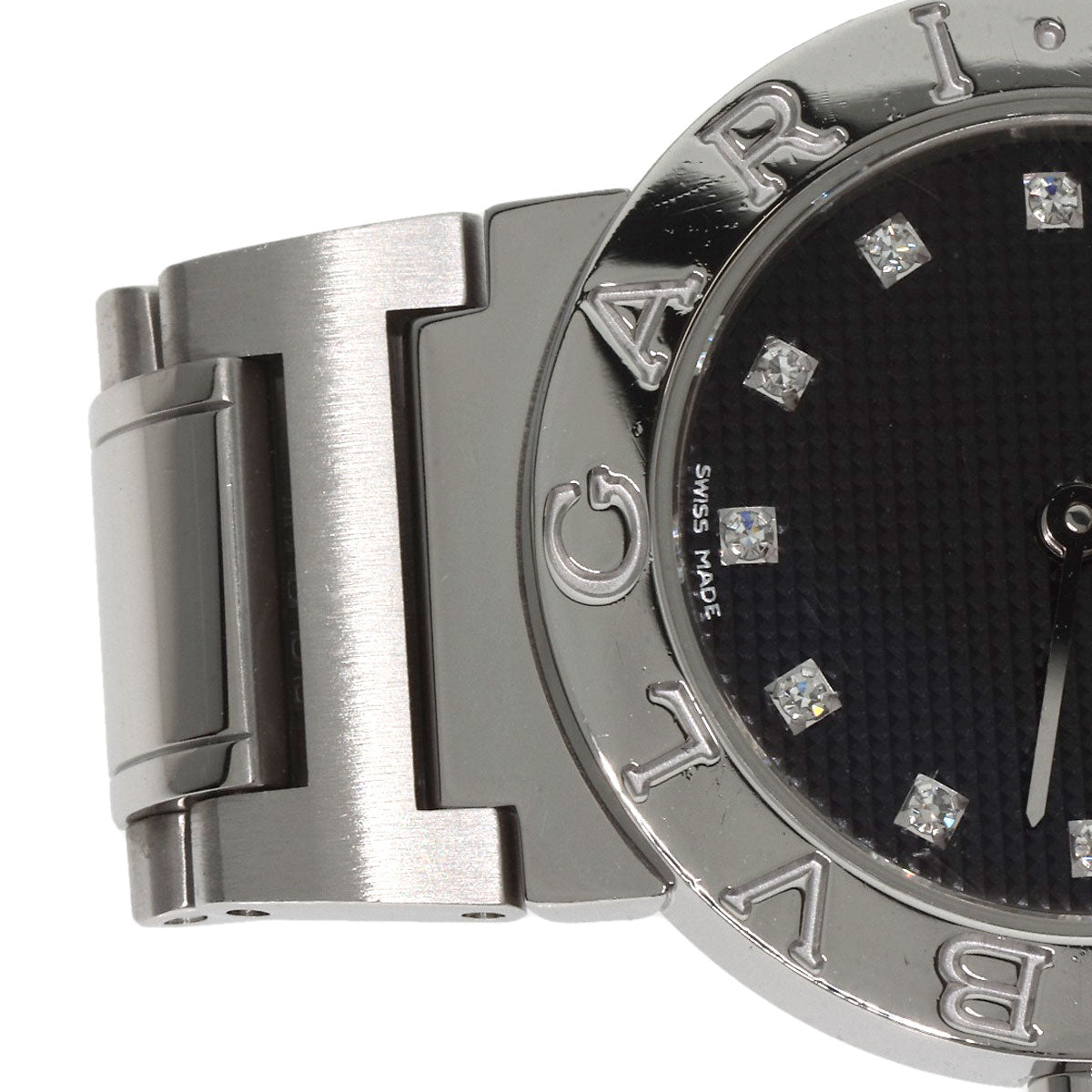 BVLGARI BVLGARI BVLGARI 12P Diamond Watches BB26BSS/12 Stainless Steel/Stainless Steel Ladies