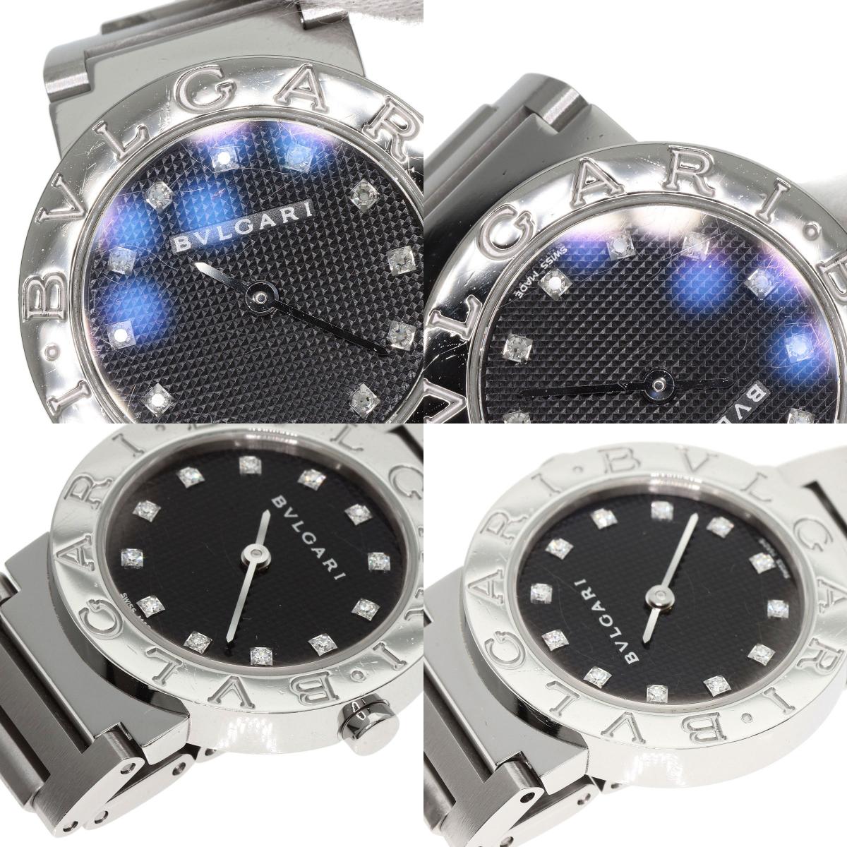 BVLGARI BVLGARI BVLGARI 12P Diamond Watches BB26BSS/12 Stainless Steel/Stainless Steel Ladies