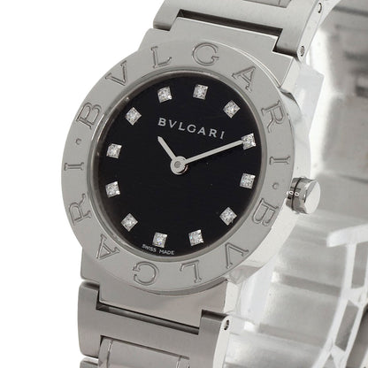 BVLGARI BVLGARI BVLGARI 12P Diamond Watches BB26BSS/12 Stainless Steel/Stainless Steel Ladies
