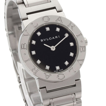 BVLGARI BVLGARI BVLGARI 12P Diamond Watches BB26BSS/12 Stainless Steel/Stainless Steel Ladies