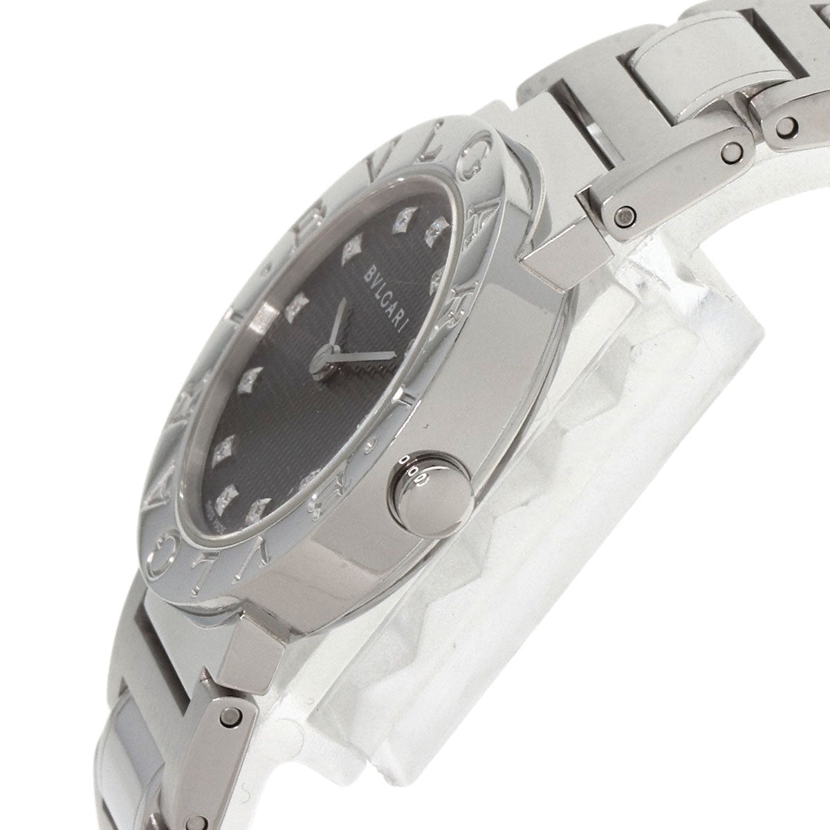BVLGARI BVLGARI BVLGARI 12P Diamond Watches BB26BSS/12 Stainless Steel/Stainless Steel Ladies