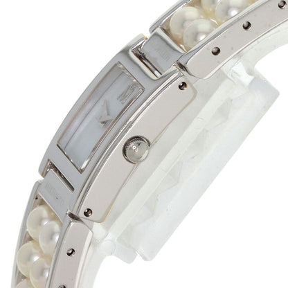 MIKIMOTO Square pearl breath Watches NNS-8019PF Stainless Steel/Pearl Ladies