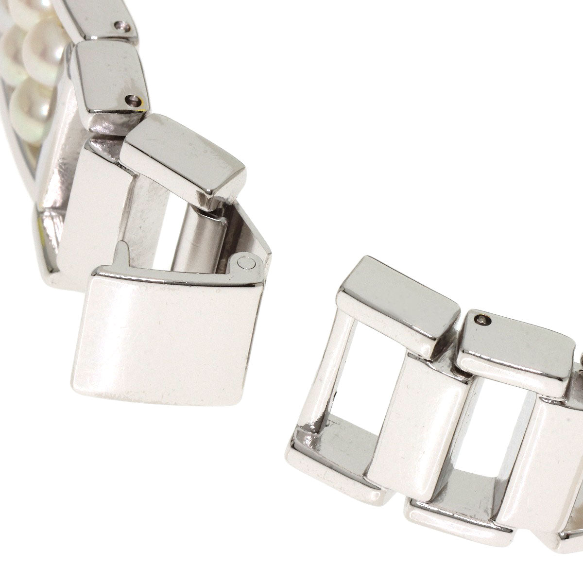 MIKIMOTO Square pearl breath Watches NNS-8019PF Stainless Steel/Pearl Ladies