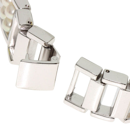 MIKIMOTO Square pearl breath Watches NNS-8019PF Stainless Steel/Pearl Ladies