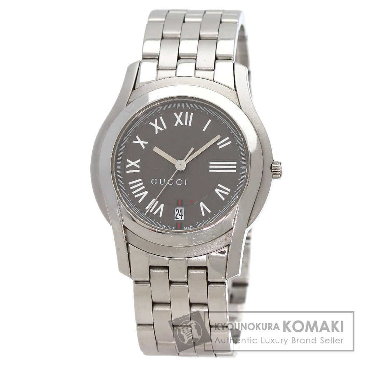 GUCCI Round face Watches 5500M Stainless Steel/Stainless Steel mens