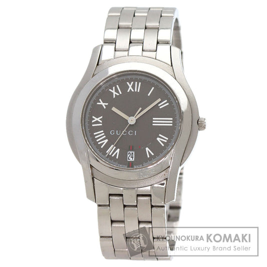 GUCCI Round face Watches 5500M Stainless Steel/Stainless Steel mens