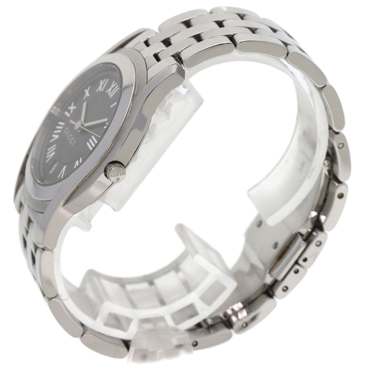 GUCCI Round face Watches 5500M Stainless Steel/Stainless Steel mens