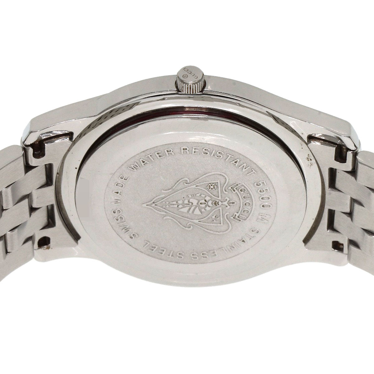 GUCCI Round face Watches 5500M Stainless Steel/Stainless Steel mens