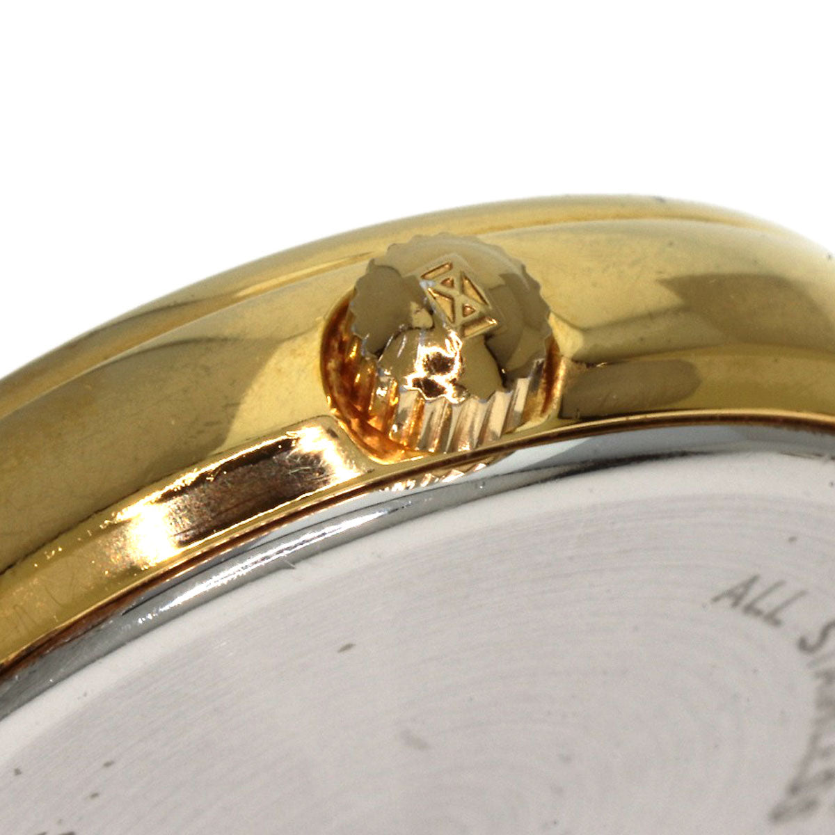 LONGINES Round face Watches L4.220.2 Gold Plated/Leather Ladies