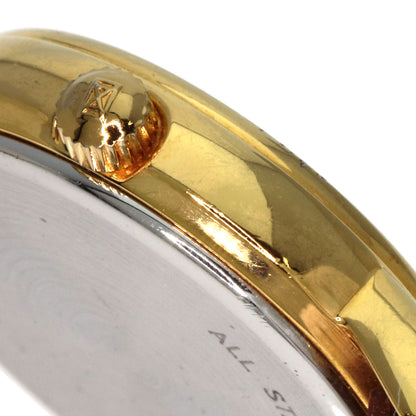 LONGINES Round face Watches L4.220.2 Gold Plated/Leather Ladies