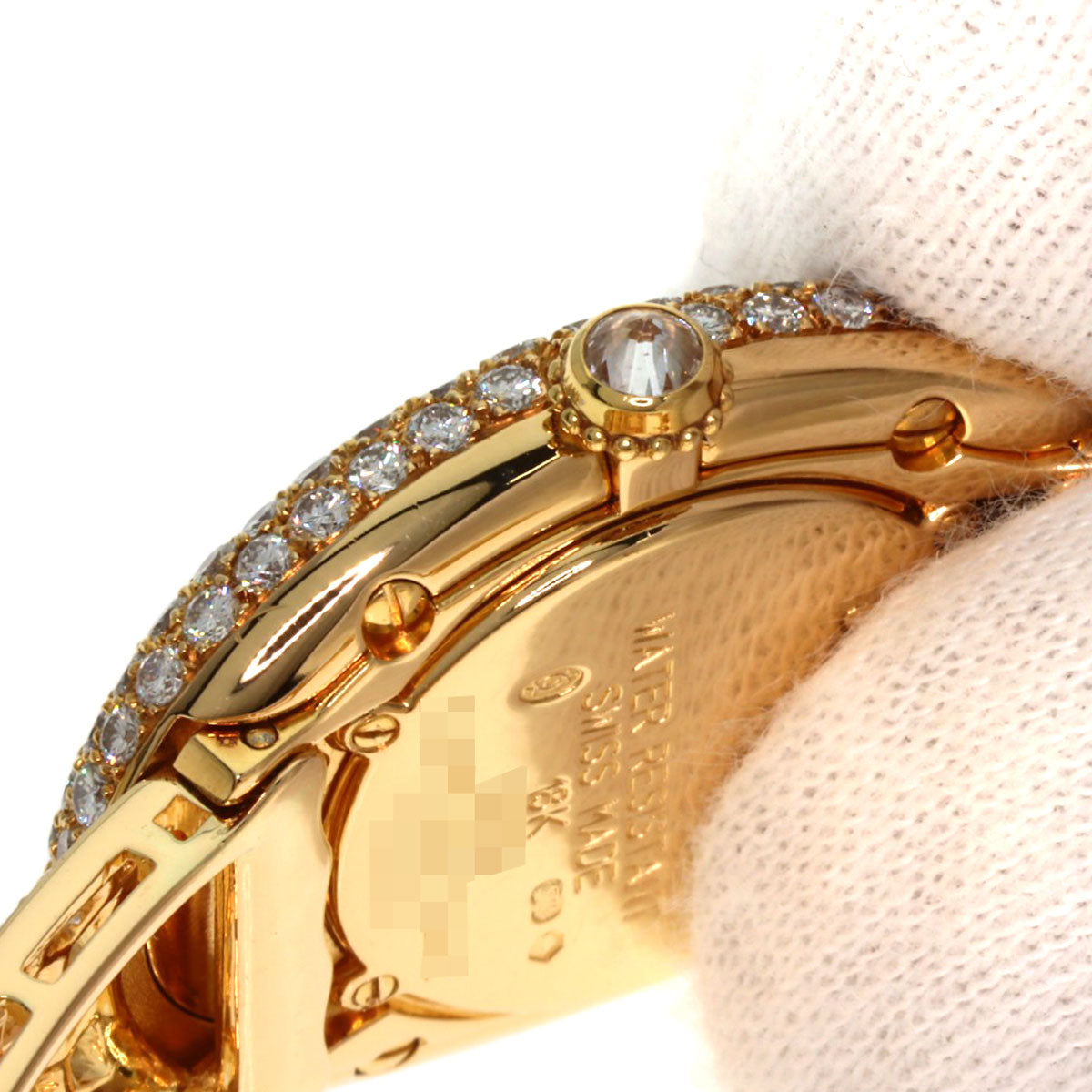 CARTIER Baignoire Full Diamond Watches WB505151 K18 Yellow Gold/18K Yellow Gold Ladies