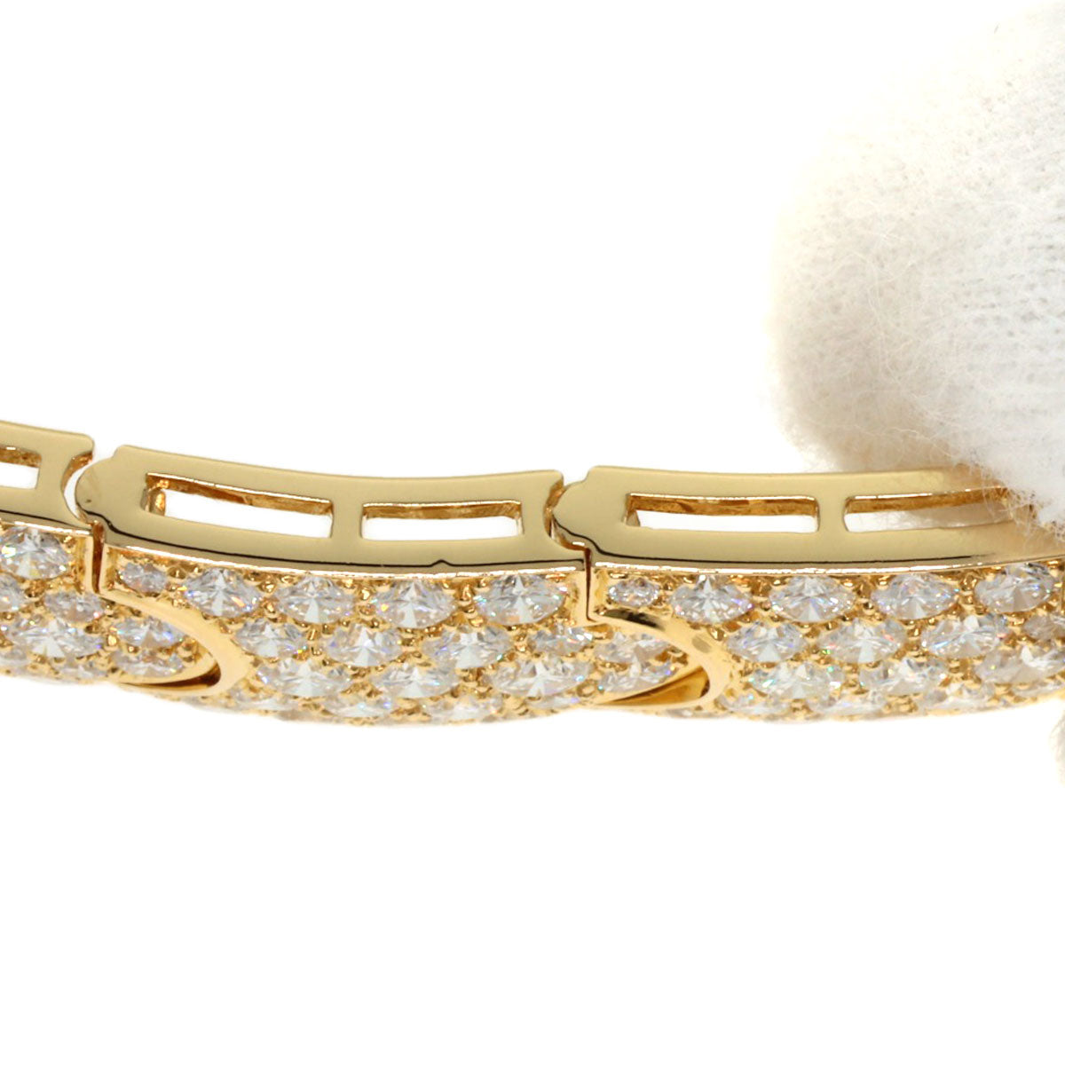 CARTIER Baignoire Full Diamond Watches WB505151 K18 Yellow Gold/18K Yellow Gold Ladies