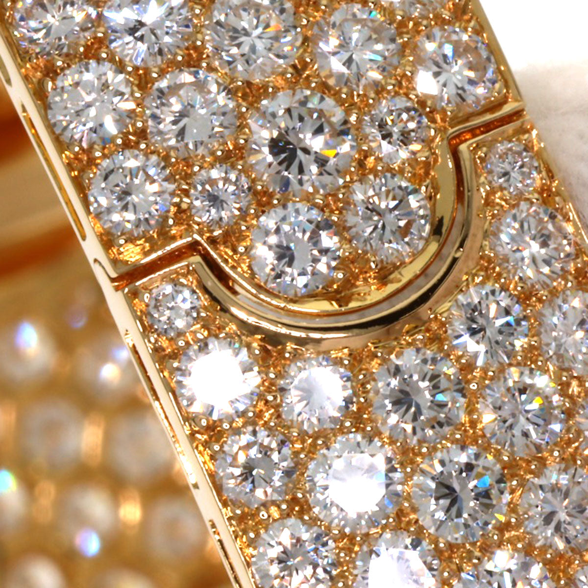 CARTIER Baignoire Full Diamond Watches WB505151 K18 Yellow Gold/18K Yellow Gold Ladies