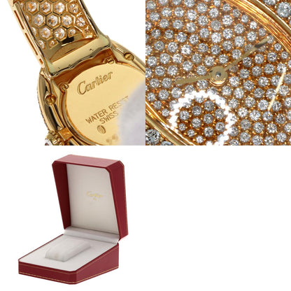 CARTIER Baignoire Full Diamond Watches WB505151 K18 Yellow Gold/18K Yellow Gold Ladies