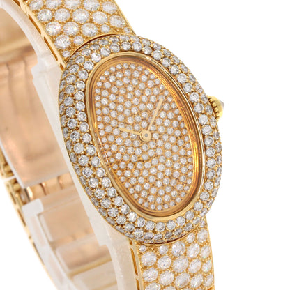 CARTIER Baignoire Full Diamond Watches WB505151 K18 Yellow Gold/18K Yellow Gold Ladies