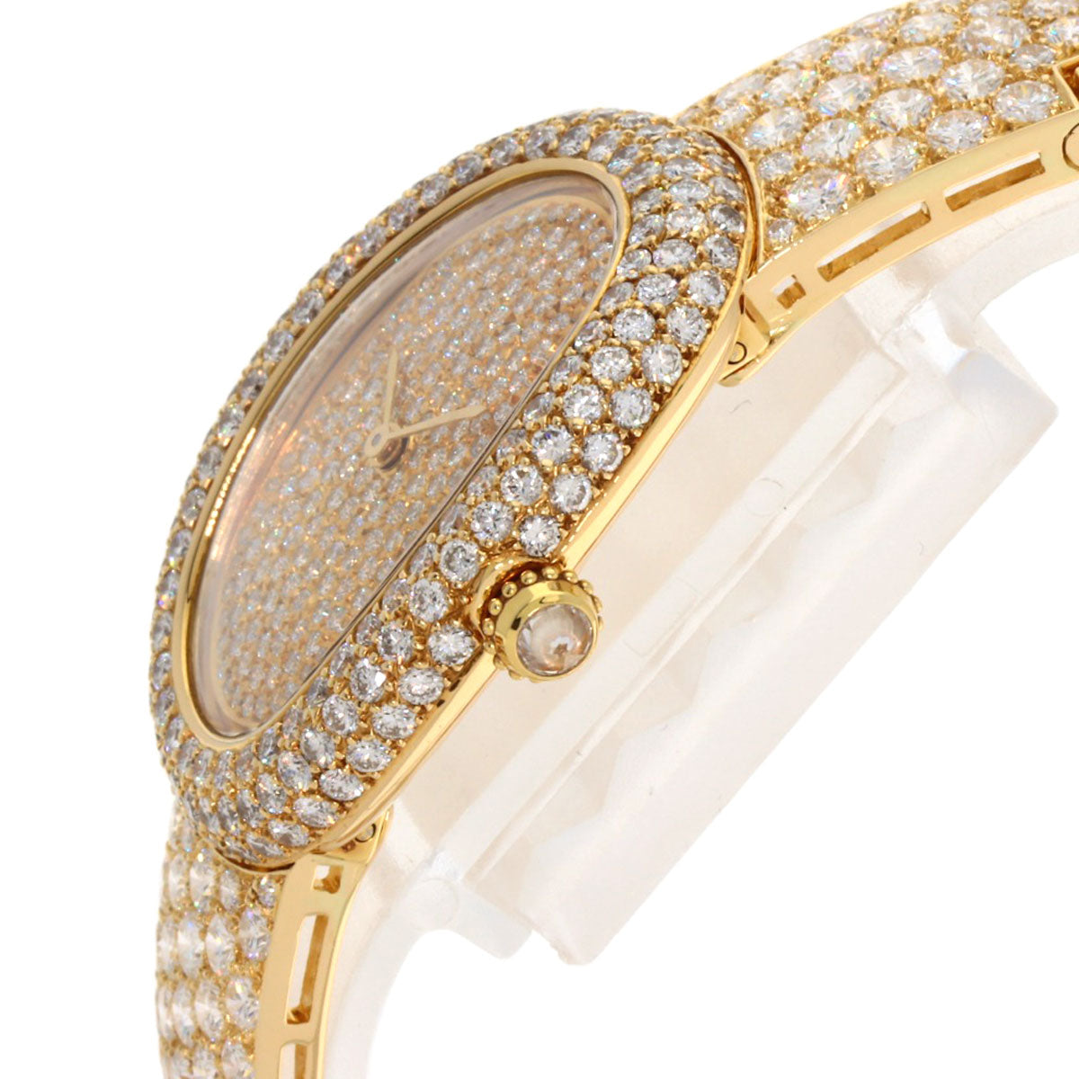 CARTIER Baignoire Full Diamond Watches WB505151 K18 Yellow Gold/18K Yellow Gold Ladies
