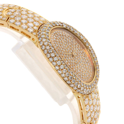CARTIER Baignoire Full Diamond Watches WB505151 K18 Yellow Gold/18K Yellow Gold Ladies