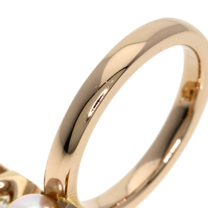 TASAKI Balance Note Akoya Pearl Pearl Diamond Ring K18 Pink Gold Ladies [Used]