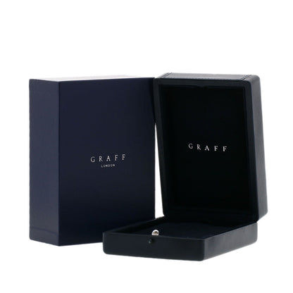 GRAFF Trapezoid Cross Mini Diamond Necklace K18 Yellow Gold 18K Pink GoldLadies [Used]