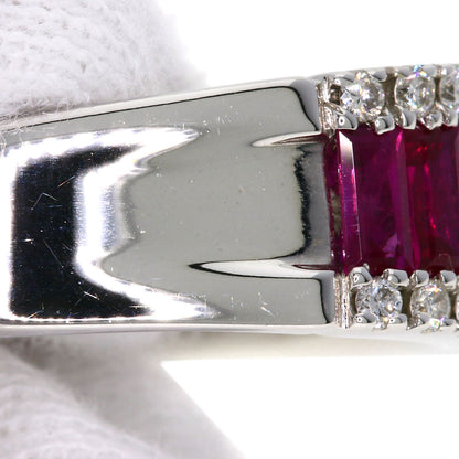 Damiani Mystery Setting Ruby Diamond Ring K18 White Gold Ladies [Used]