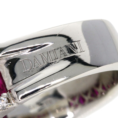 Damiani Mystery Setting Ruby Diamond Ring K18 White Gold Ladies [Used]