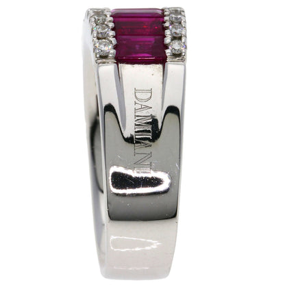 Damiani Mystery Setting Ruby Diamond Ring K18 White Gold Ladies [Used]