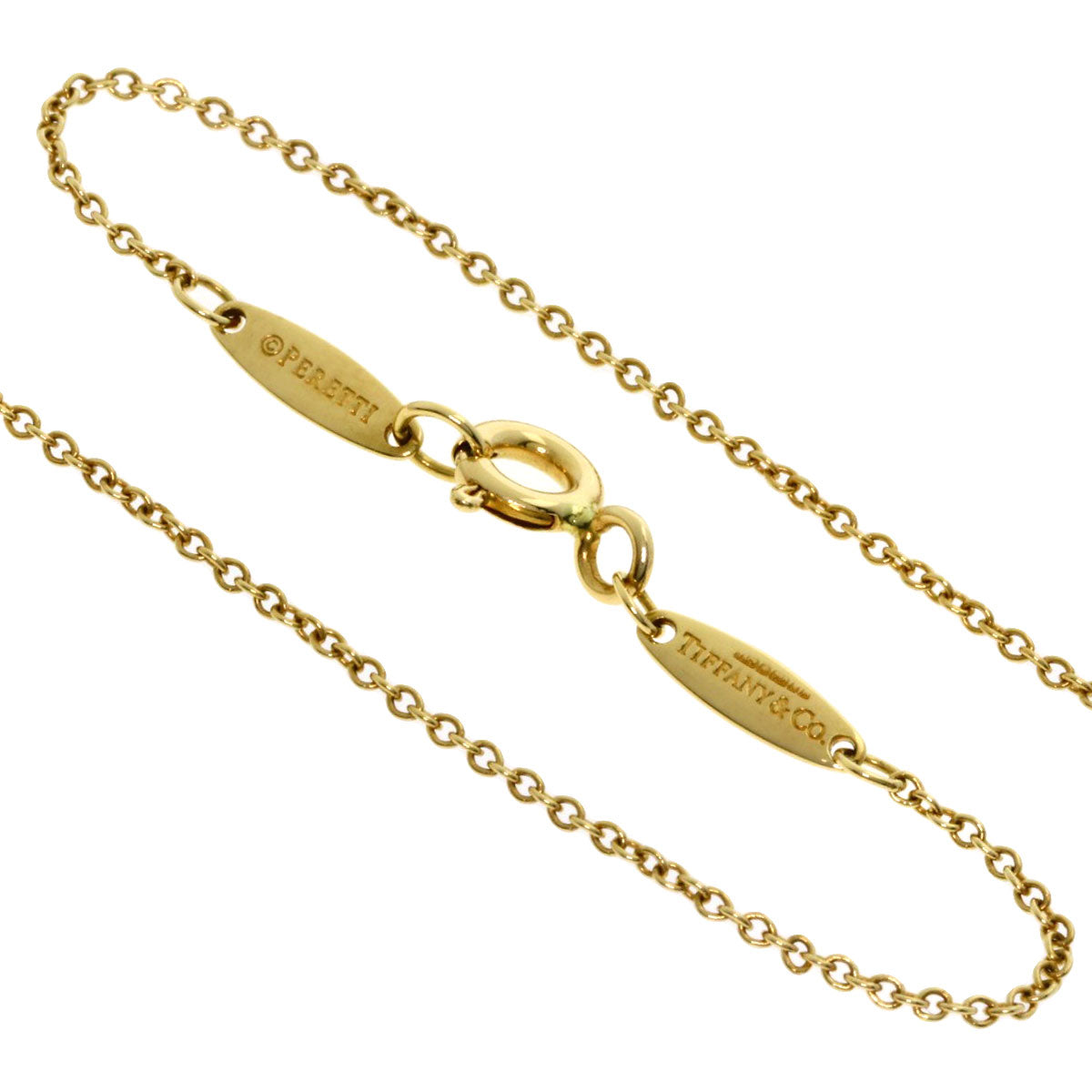 TIFFANY&Co. By The Yard 1P Diamond Necklace K18 Yellow Gold Ladies [Used]