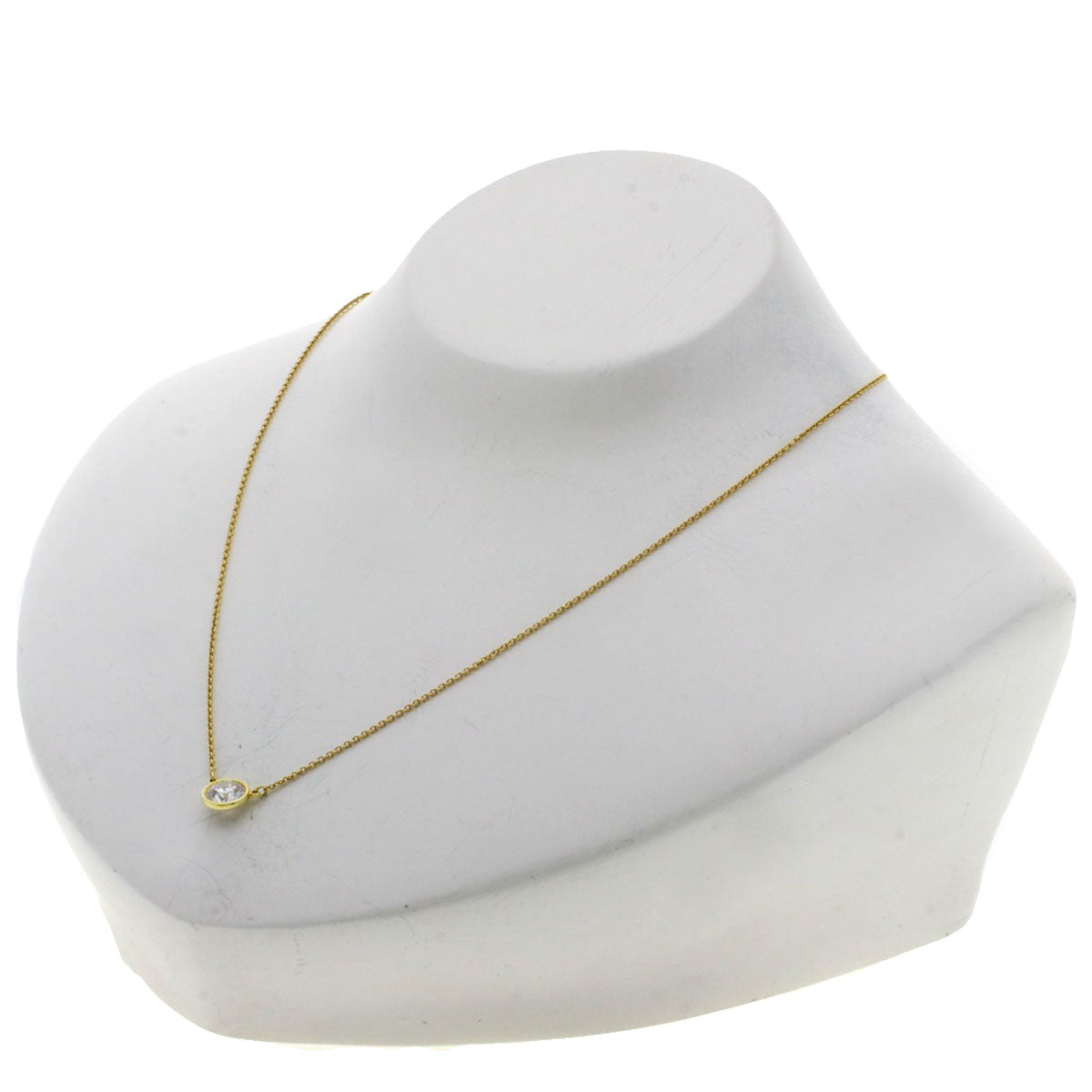 TIFFANY&Co. By The Yard 1P Diamond Necklace K18 Yellow Gold Ladies [Used]