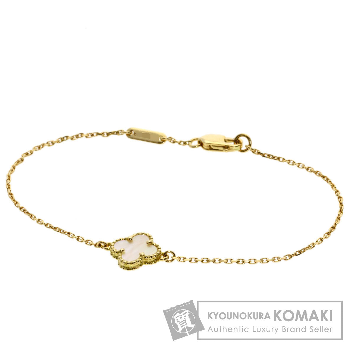 Van Cleef & Arpels Sweet Alhambra Shell Bracelet K18 Yellow Gold Ladies [Used]