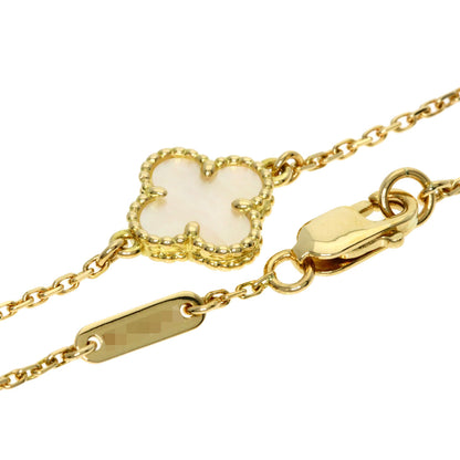 Van Cleef & Arpels Sweet Alhambra Shell Bracelet K18 Yellow Gold Ladies [Used]