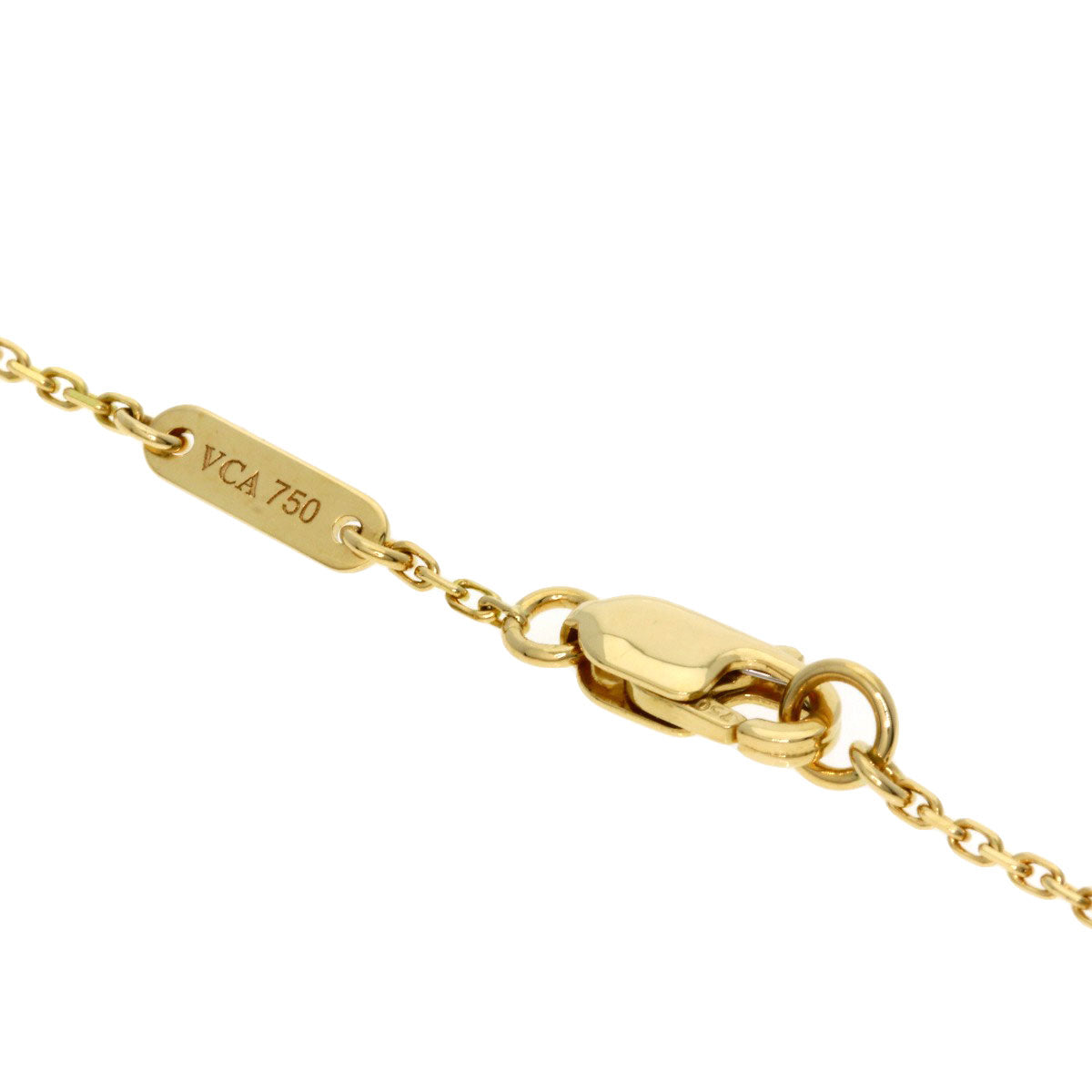 Van Cleef & Arpels Sweet Alhambra Shell Bracelet K18 Yellow Gold Ladies [Used]