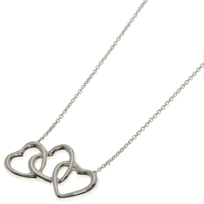 TIFFANY&Co. Triple heart Necklace Silver Ladies [Used]