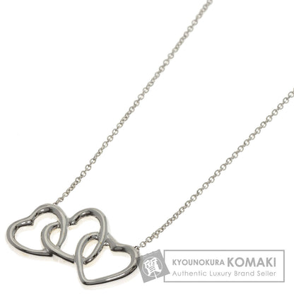 TIFFANY&Co. Triple heart Necklace Silver Ladies [Used]