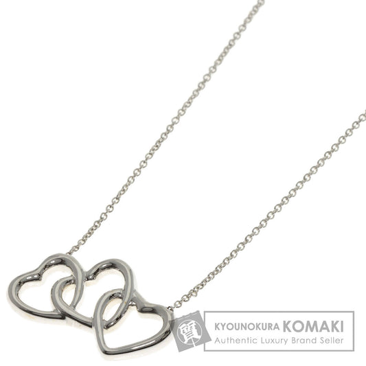 TIFFANY&Co. Triple heart Necklace Silver Ladies [Used]