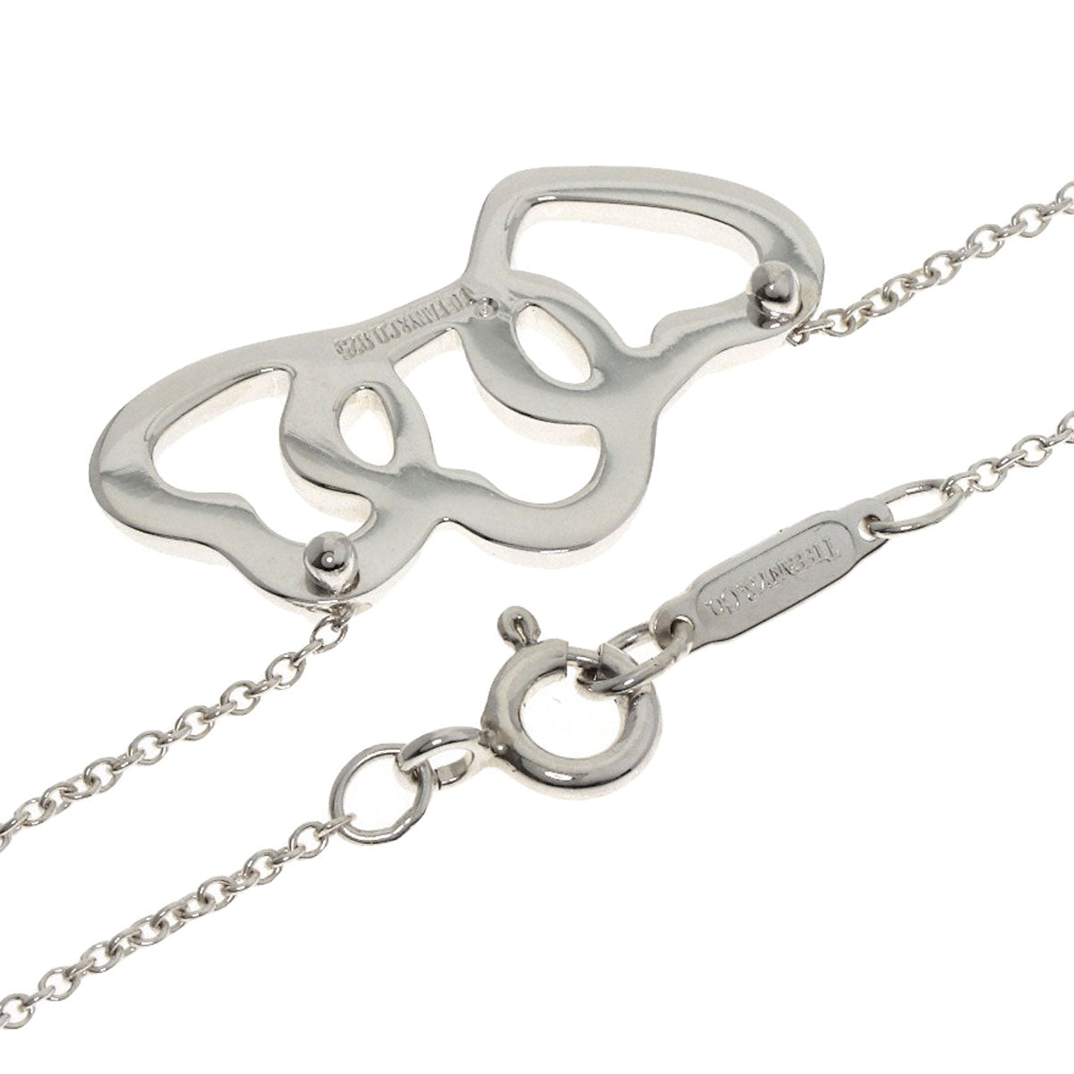 TIFFANY&Co. Triple heart Necklace Silver Ladies [Used]