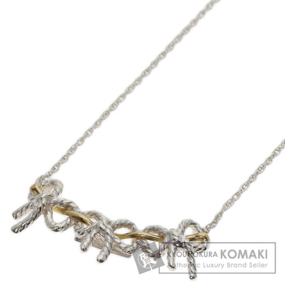 TIFFANY&Co. Triple ribbon Necklace Silver 18K Yellow GoldLadies [Used]
