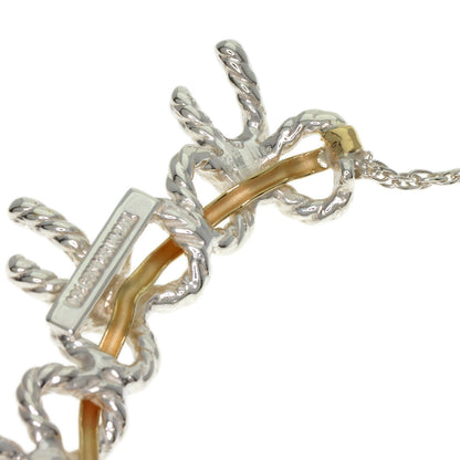 TIFFANY&Co. Triple ribbon Necklace Silver 18K Yellow GoldLadies [Used]