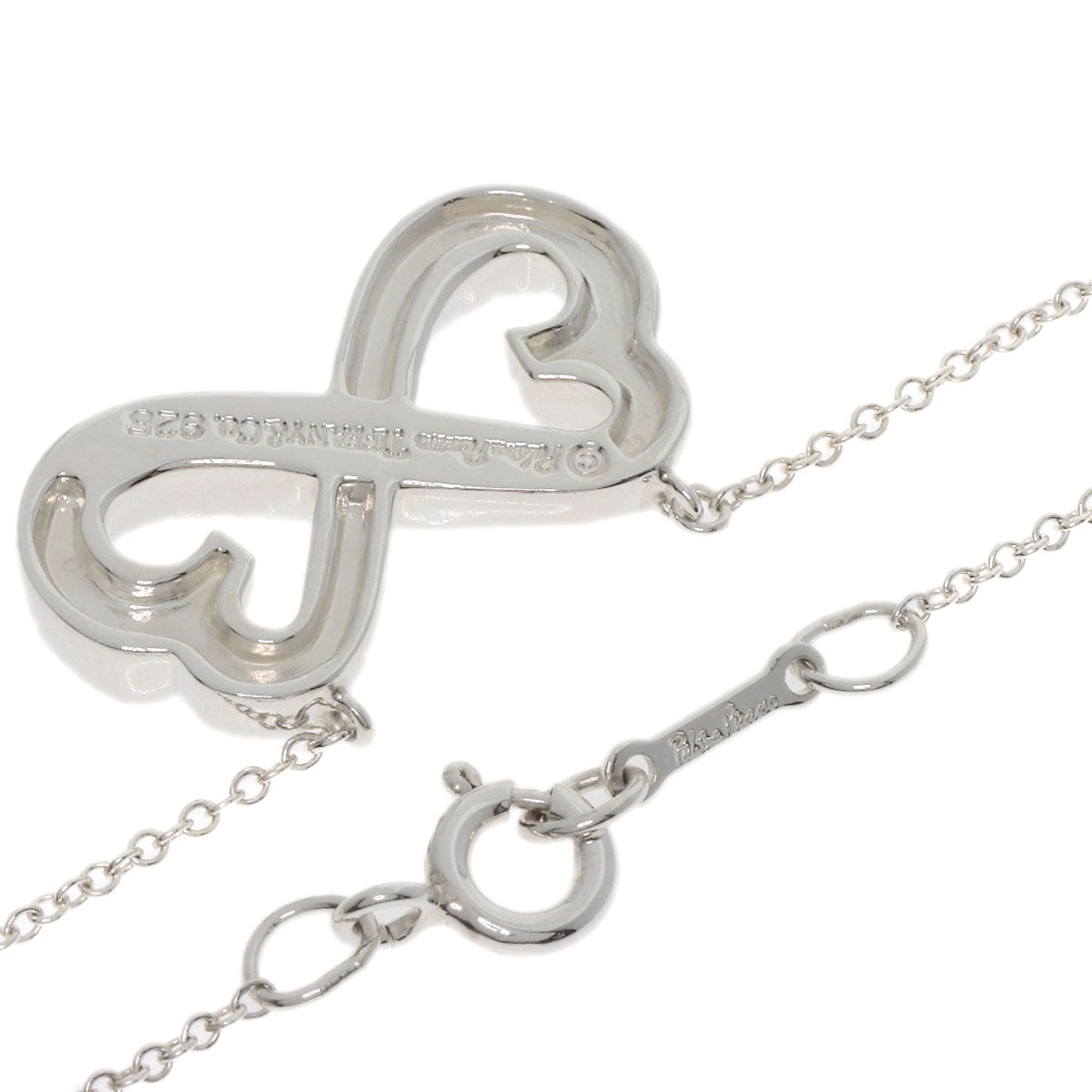 TIFFANY&Co. Double Loving Heart Necklace Silver Ladies [Used]