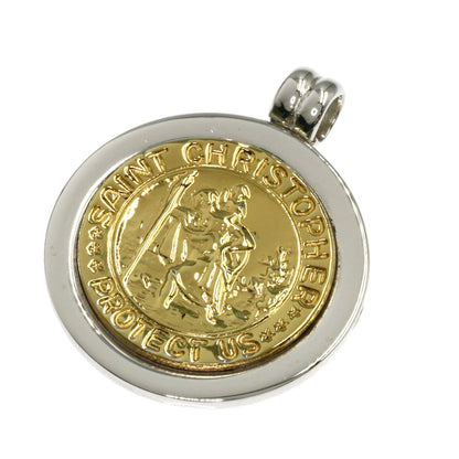 TIFFANY&Co. St. Christopher Pendant top Silver 18K Yellow GoldLadies [Used]