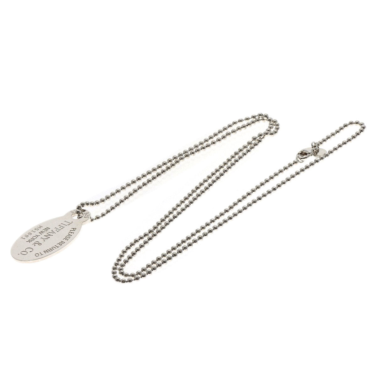 TIFFANY&Co. Return to oval Necklace Silver Ladies [Used]