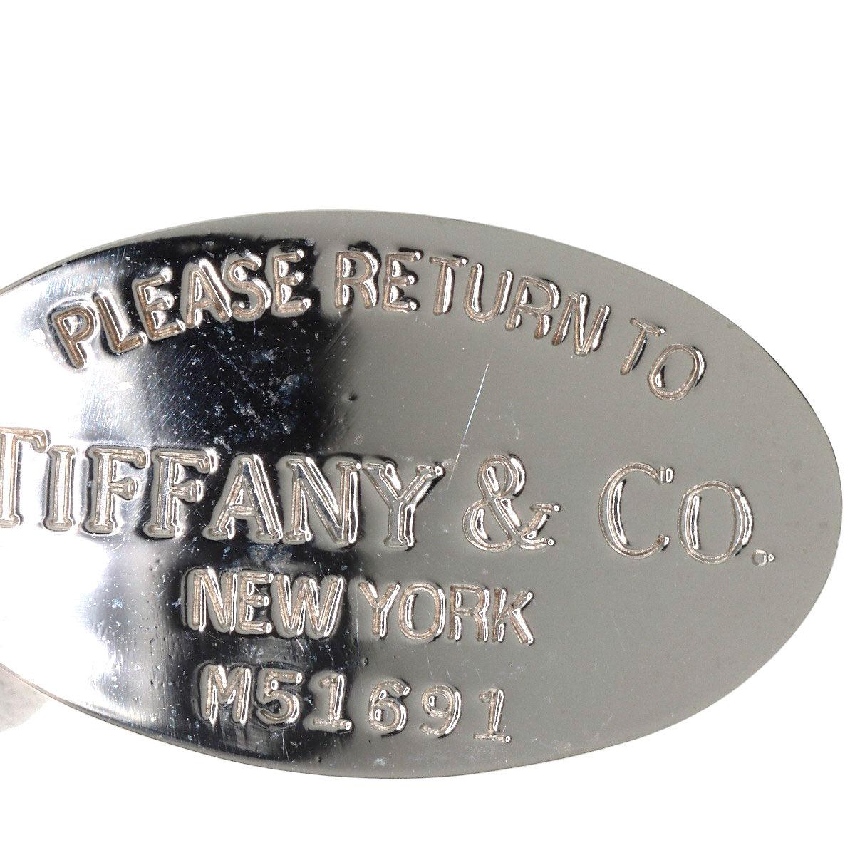 TIFFANY&Co. Return to oval Necklace Silver Ladies [Used]