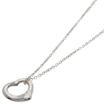 TIFFANY&Co. Open heart Necklace Silver Ladies [Used]