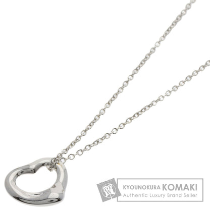 TIFFANY&Co. Open heart Necklace Silver Ladies [Used]