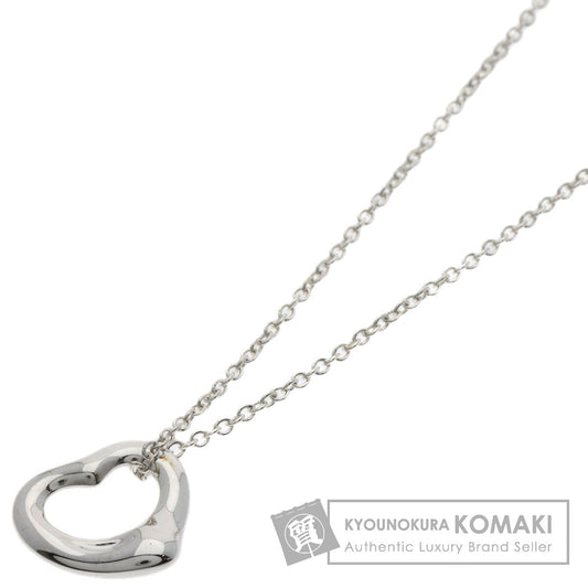 TIFFANY&Co. Open heart Necklace Silver Ladies [Used]