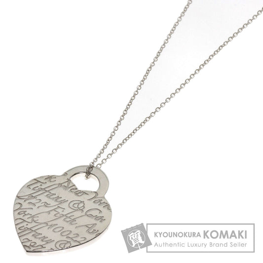 TIFFANY&Co. Notes Heart Necklace Silver Ladies [Used]