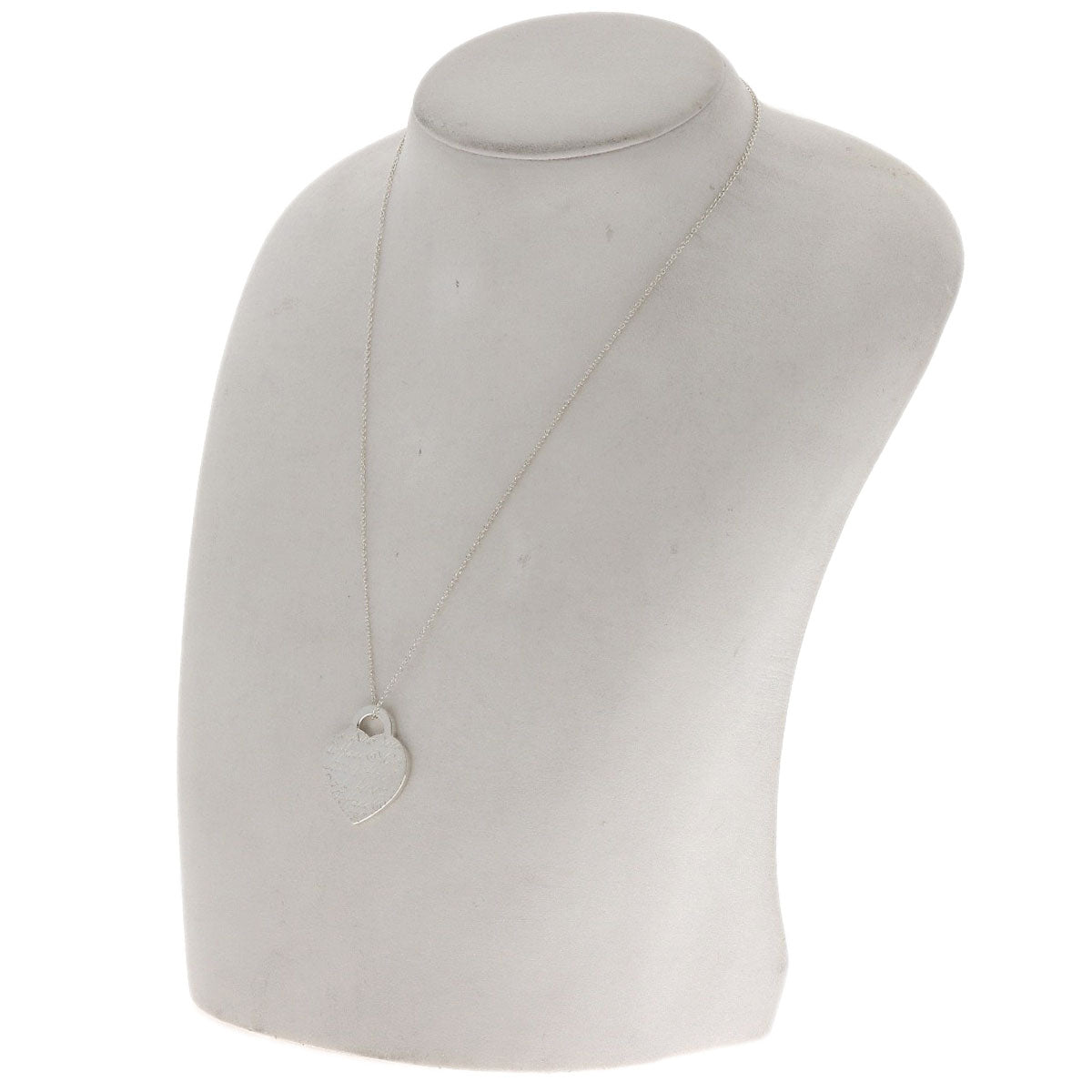 TIFFANY&Co. Notes Heart Necklace Silver Ladies [Used]