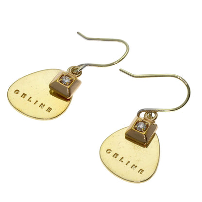 CELINE Celine Diamond Logo earring Silver Ladies [Used]